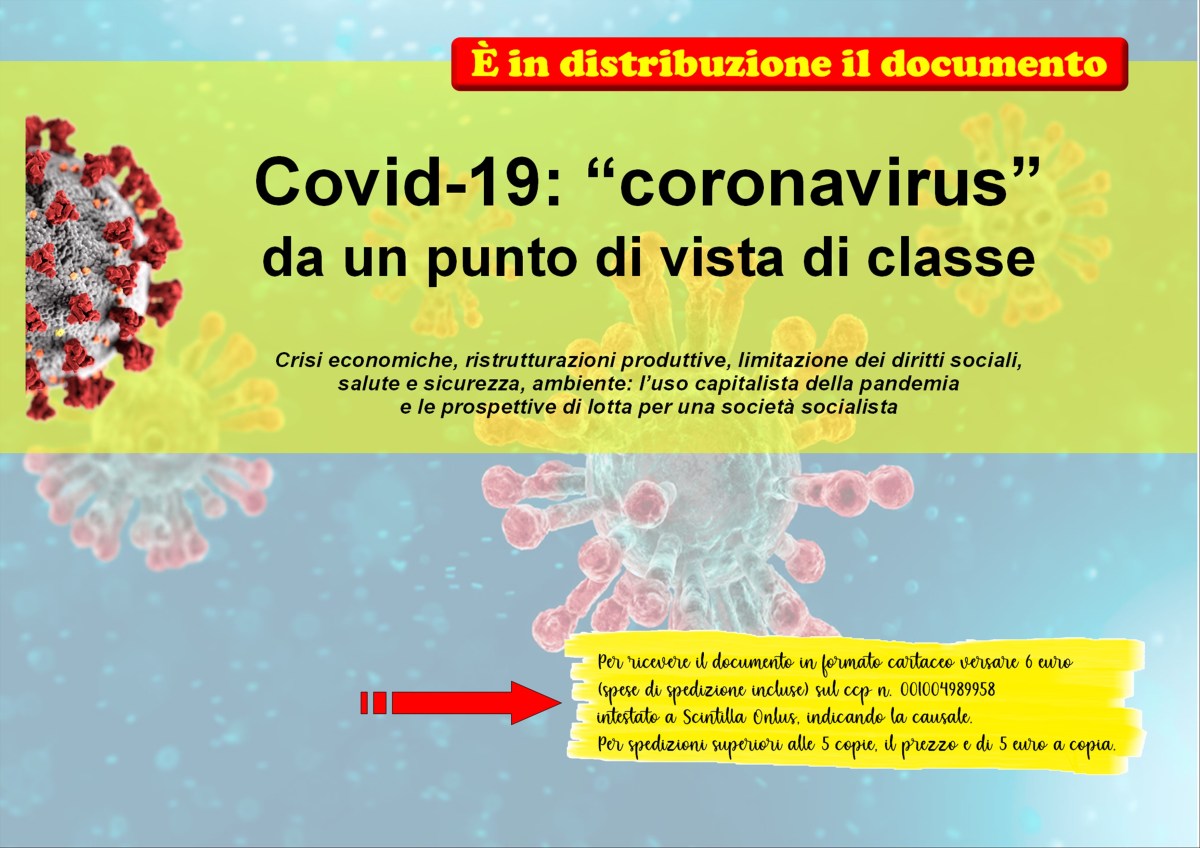 Covid-19: “coronavirus” da un punto di vista di&nbsp;classe