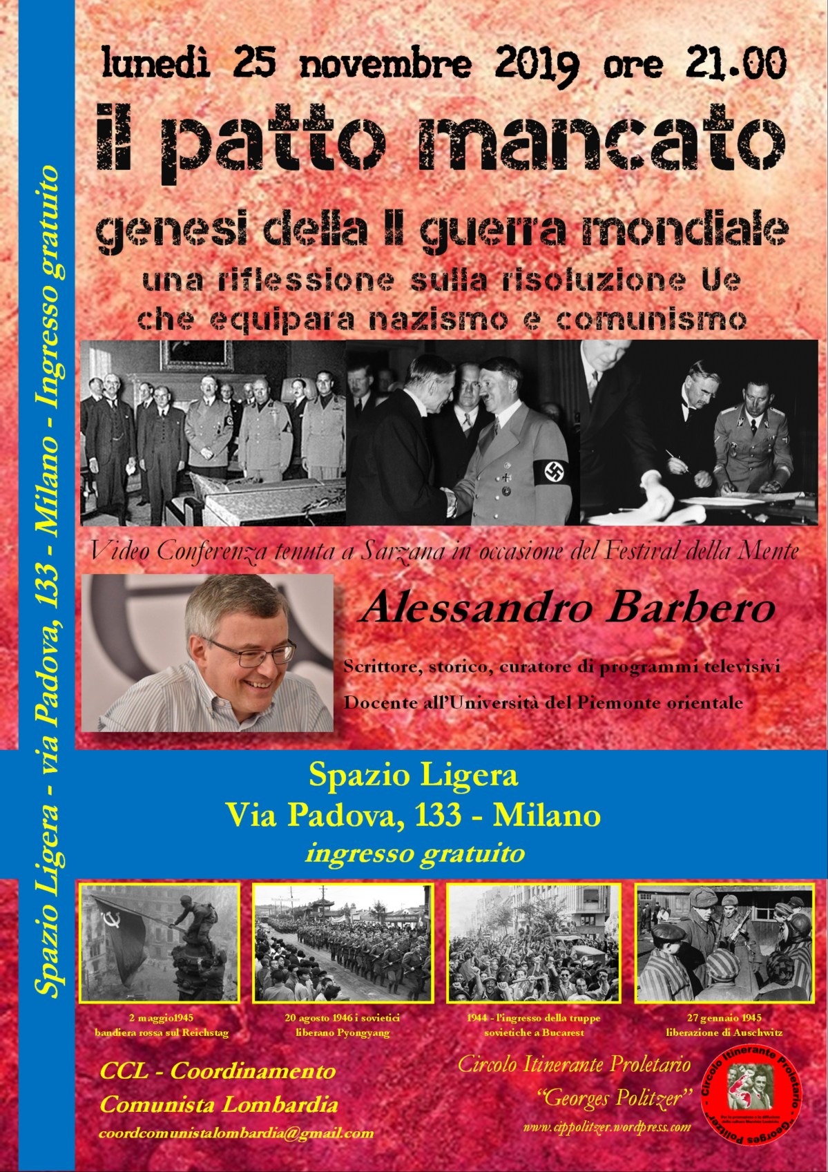 25 novembre 2019: Il patto mancato genesi della II guerra&nbsp;mondiale