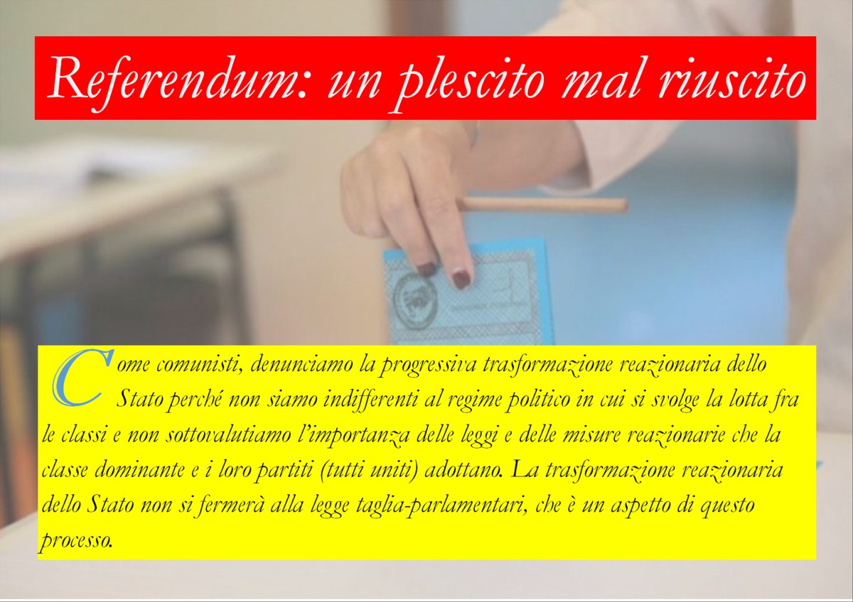 Referendum: un plebiscito mal&nbsp;riuscito