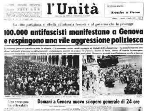 30 giugno 1960 – 30 giugno 2019 Genova&nbsp;antifascista