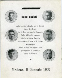 modena 9 gennaio 1950