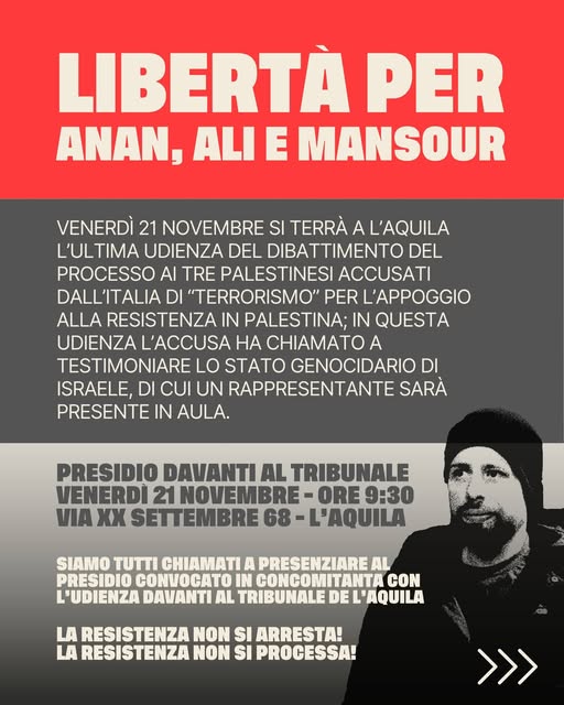 Mobilitazione a L’Aquila – Unione di Lotta per il Partito Comunista (ULPC)